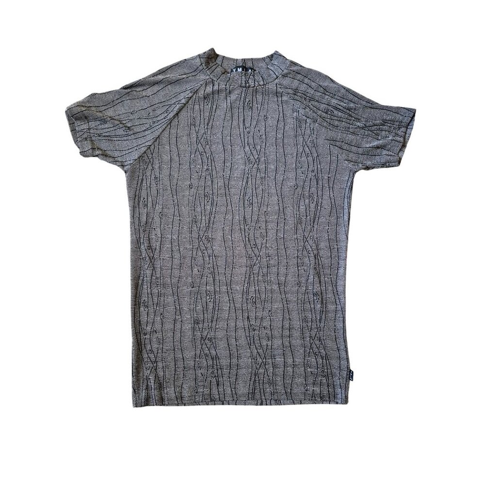 VTG Y.M.L.A Women's Artsy‎ Size S Crew Neck Short Sleeve Shirt Futuristic